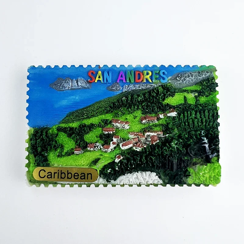 

Colombia Fridge Magnets San Andres Island Travelling Fridge Stickers Home Decoration Wedding Gifts Photo Wall Magnetic Stickers