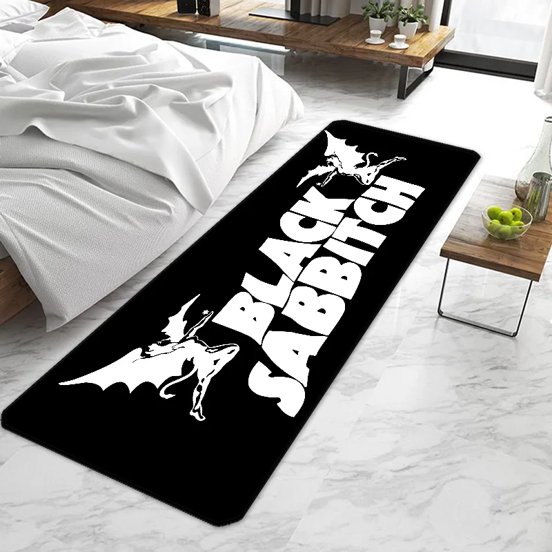 Black Rock Music S-sabbaths Door Mat Entrance Doormat Non-slip Washable Kitchen Carpet Living Room Hallway Rugs Bathroom Bath