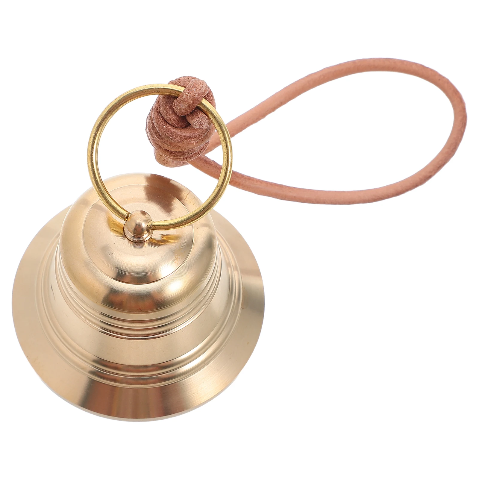 

Vintage Small Brass Hanging Bell Decorative Door Chime for Home Garden Yard Entrance Rustic Copper Bell Decoration Pendant