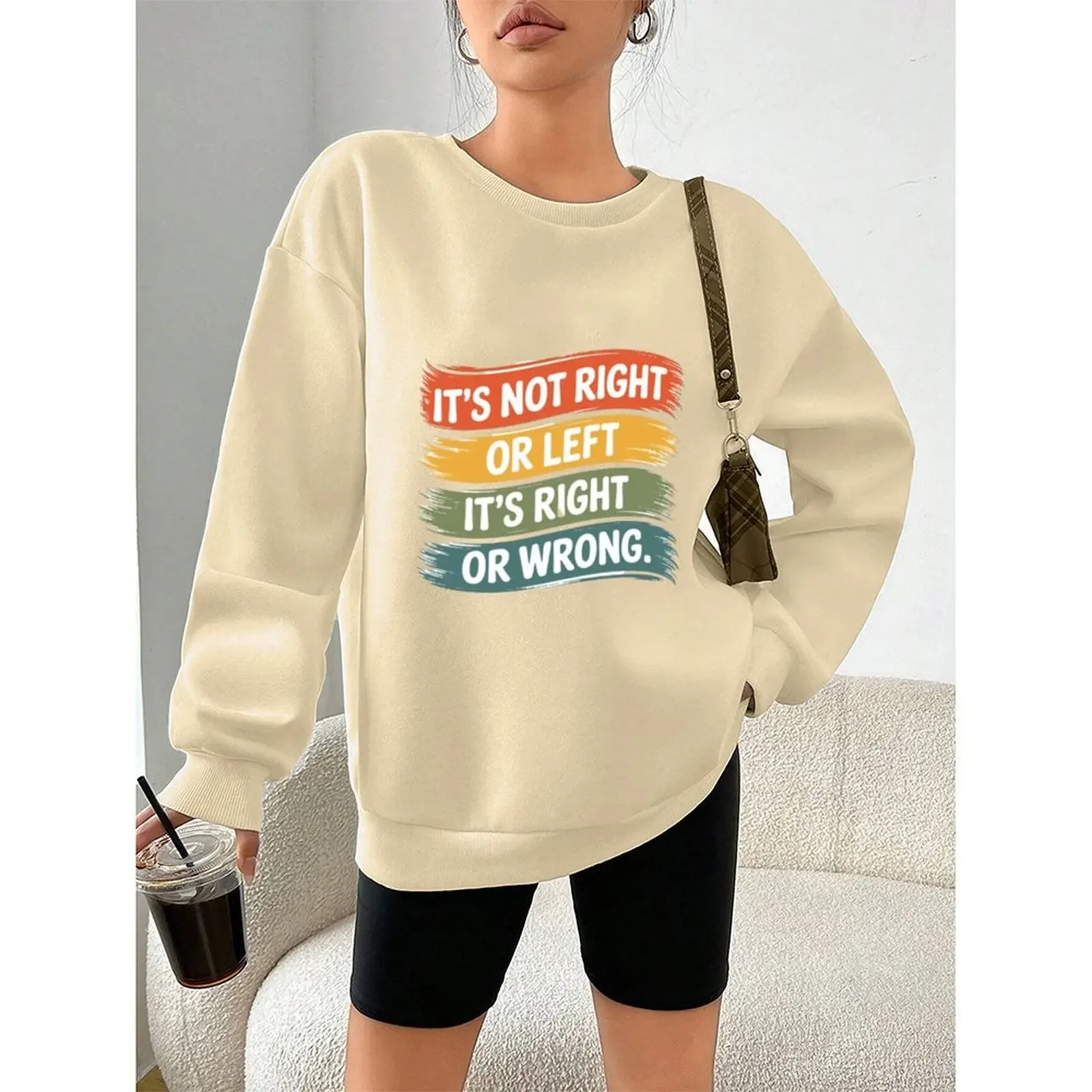 

Comfortable Casual Sweater Club Attire Casual Sweater Round Neck Sweater Daily Use Holiday Wear Polyester Fabric