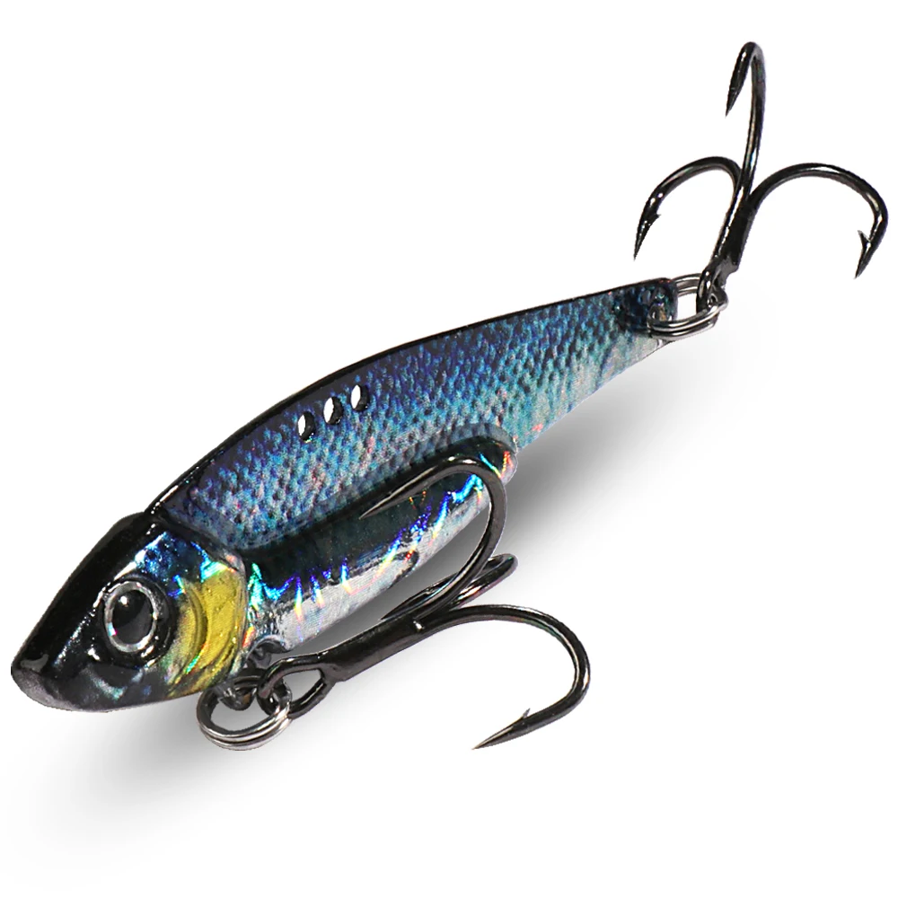 Spinner Löffel Metall Jig Köder 7g 10g 16g 20g VIB Sinking Blade Spinning Drillinge Spinnerbait pesca Hecht Karpfen Meer Angeln Köder