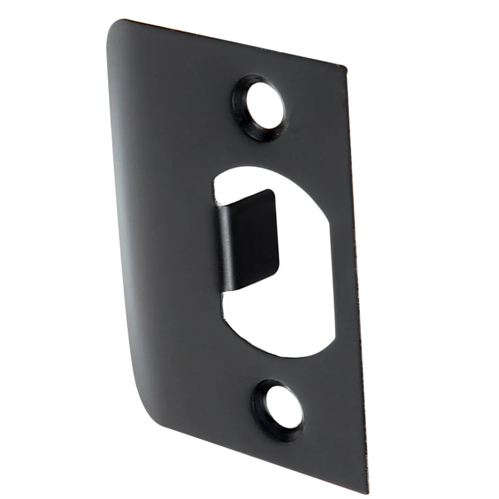 Stainless Steel D- Tongue Guide Plate for Wooden Doors Secure Latch Engagement Strike Plate Reinforcement Accessory