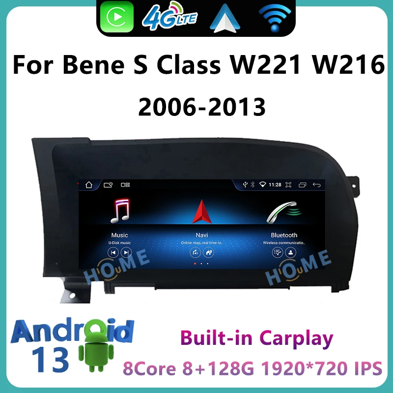 

Factory Price 10.25" 8G+128G Android13 Car Multimedia Player for Mercedes Benz S Class W221 W216 GPS Auto Radio Video CarPlay