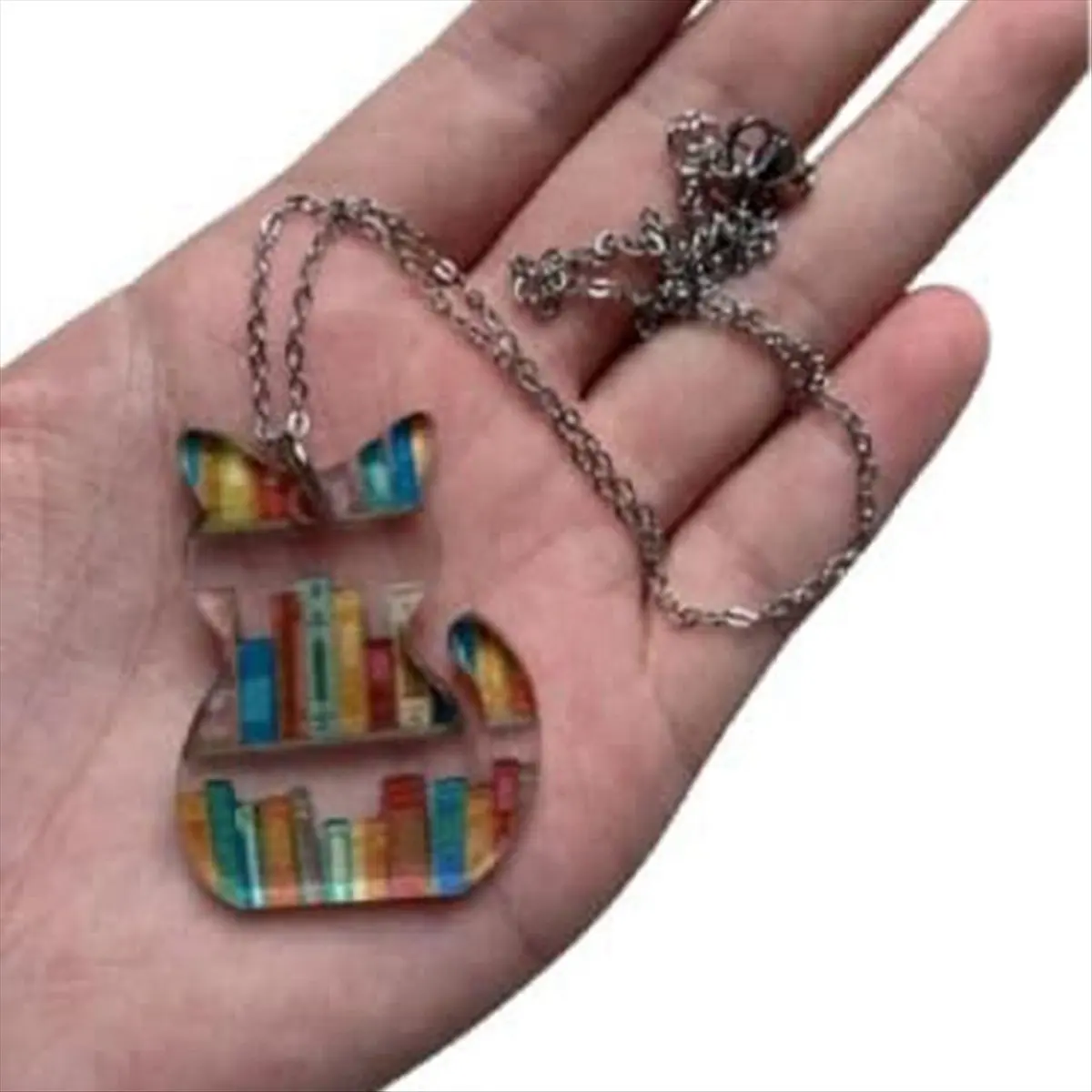 ABQR Collana per gatti con libri Collana per gatti a tema libro Orecchini per libri per gatti in oro Collana per gatti e libri Regali per gli amanti dei gatti e dei libri