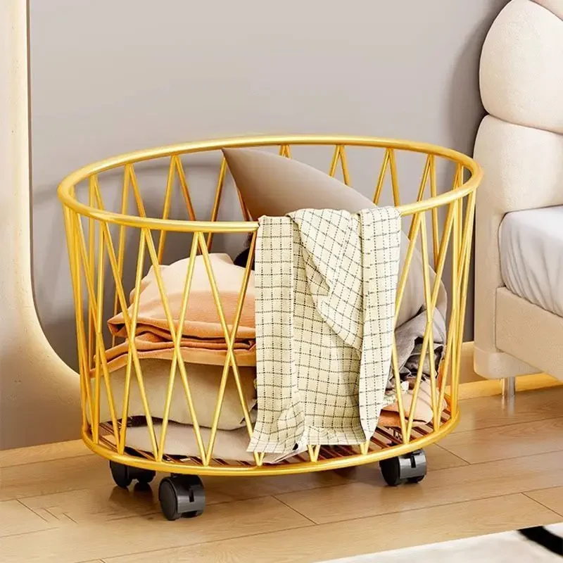 Dirty Basket, Floor-to-ceiling Hanger, High Value, Large Capacity, Cart, with Wheels, Movable, High-end,Household