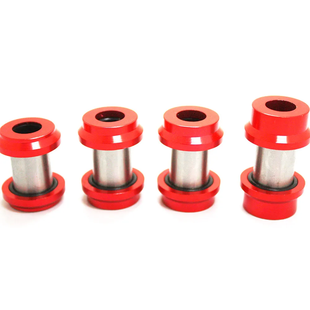 Needle Roller Bearings Bushing Components 25 4mm Silver red Back Bladder Bushing Suspension Aluminum Alloy Bearing