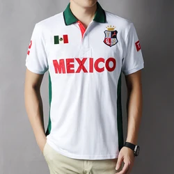 Men's polo shirt Mexico Independence Day Christmas Day cotton embroidery stitching color classic fashion original design cotton