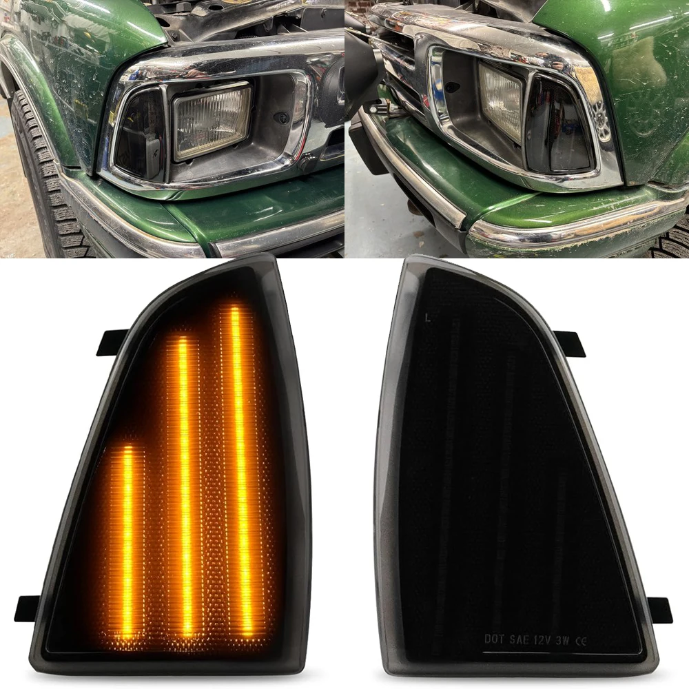 

Светодиодный боковой указатель поворота на переднем бампере для Chevrolet S10 Pickup Truck Blazer 1994-1997, без мигающего янтарного света, артикул 22704238