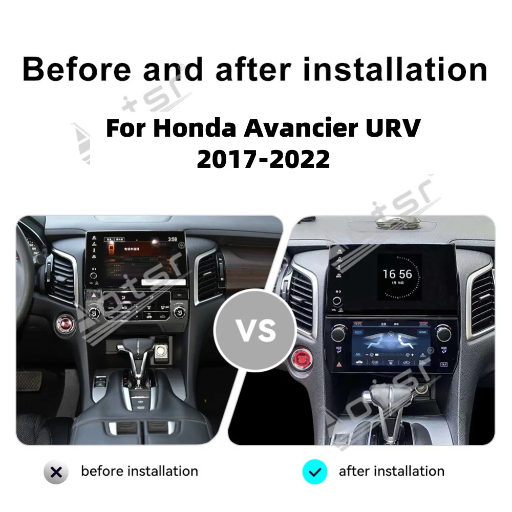 For Honda Avancier URV 2017 2018 2019 2020 2022 Air Conditioning Climate Board Voice Control LCD Touch climate Control Screen