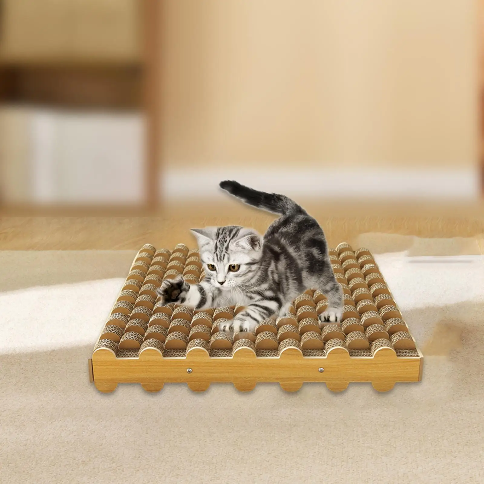 

Cat Scratching Board Grind Claws Lightweight Furniture Protection Lounge Bed