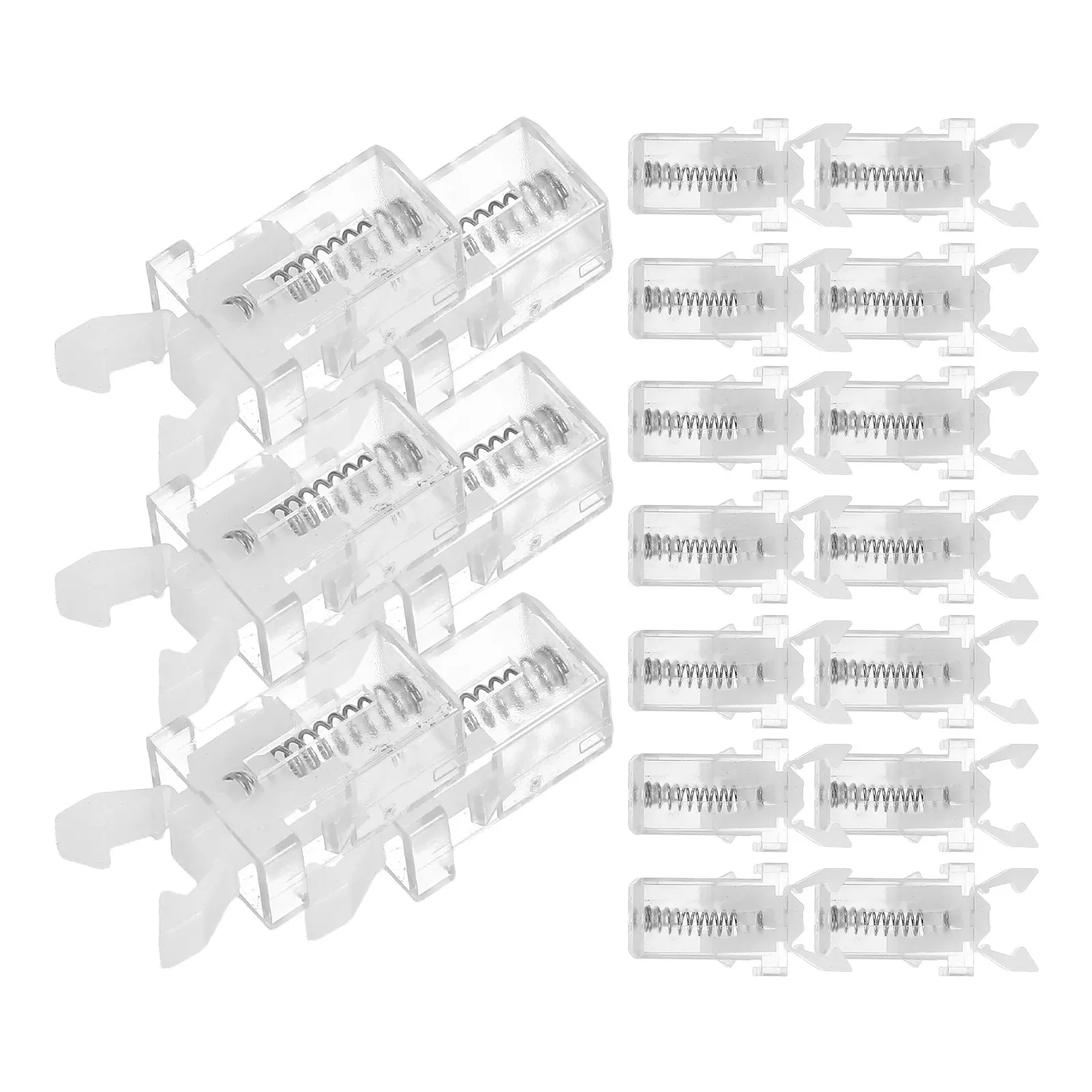 20Pcs Press Type Spring Latch for Trash Can Accessories Replacement Lid Lock Garbage Bin Locking Door Push Catch Compact Stylish