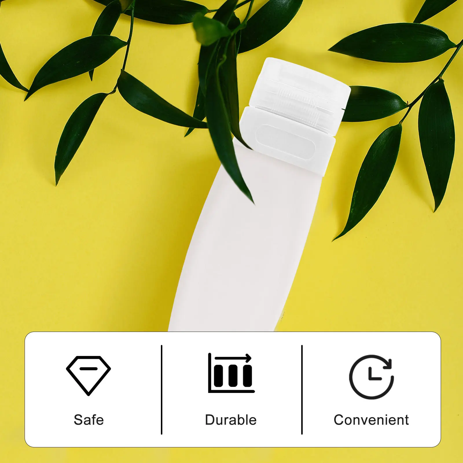 

4Pcs Refillable Silicone Travel Lotion Bottles Sub Bottling Leakproof Squeezable Shampoo Container Empty Lotion Bag