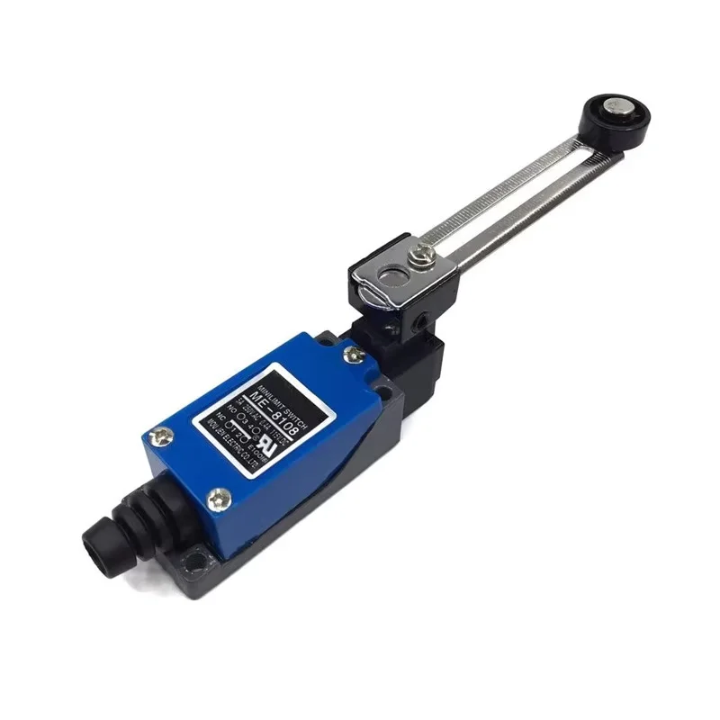 

ME-8108 Mini Limit Switch with Adjustable Roller Lever Arm Momentary Rotary Action AC 250V 5A 1PC for CNC Machinery Industria