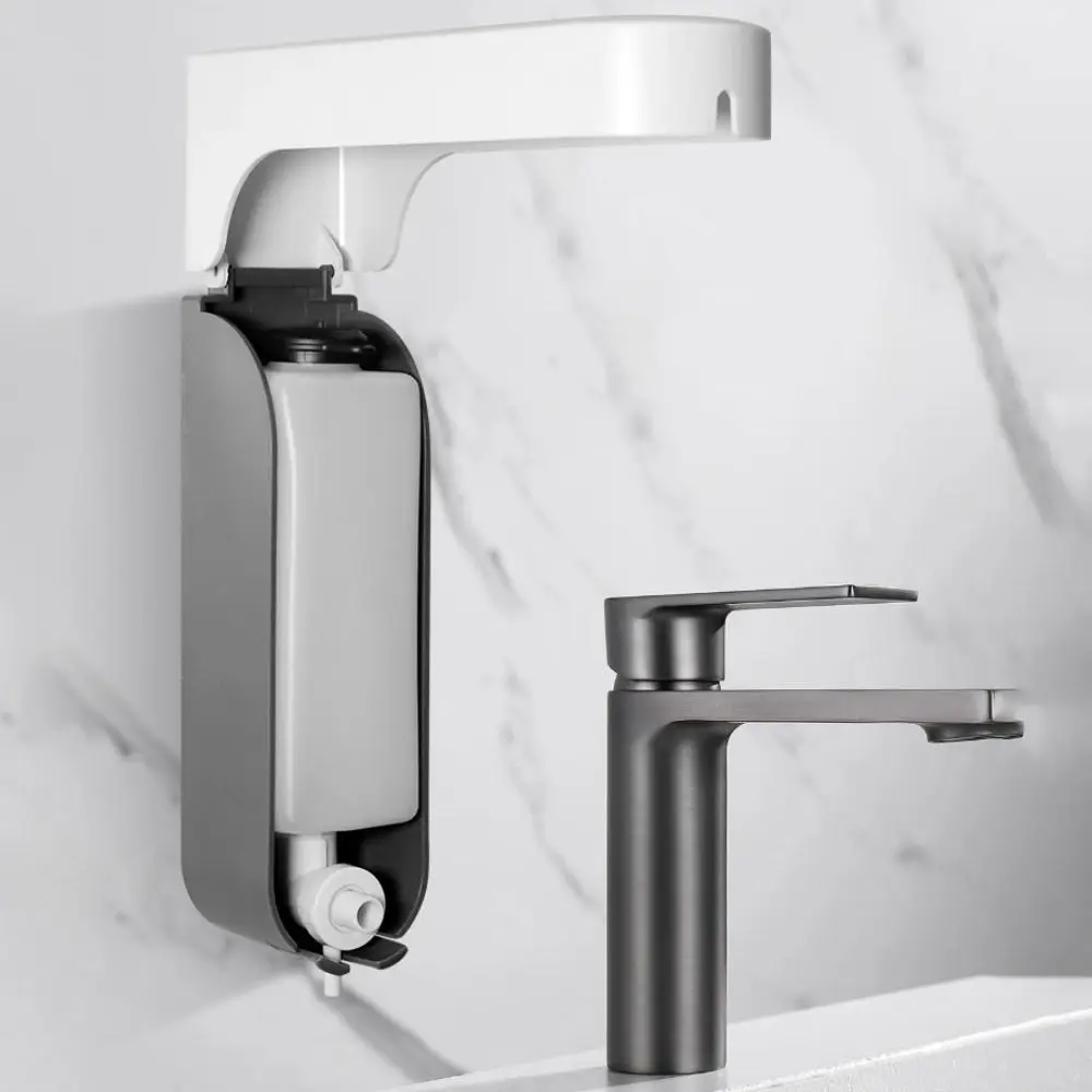 壁掛けドリル不要ソープディスペンサー滴下防止デザインプレスポンプ壁掛けソープディスペンサー耐久性のある大容量