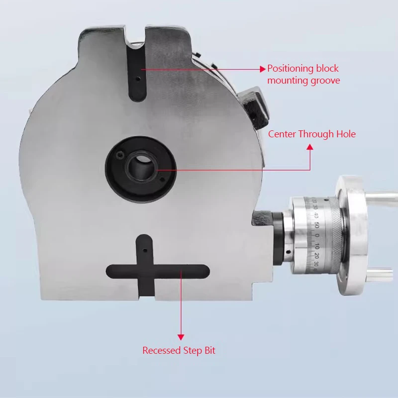 HV-8 8 Inch Vertical and Horizontal Rotary Working Table 200mm Dia Mill&Drill Machine Working Table Milling machine