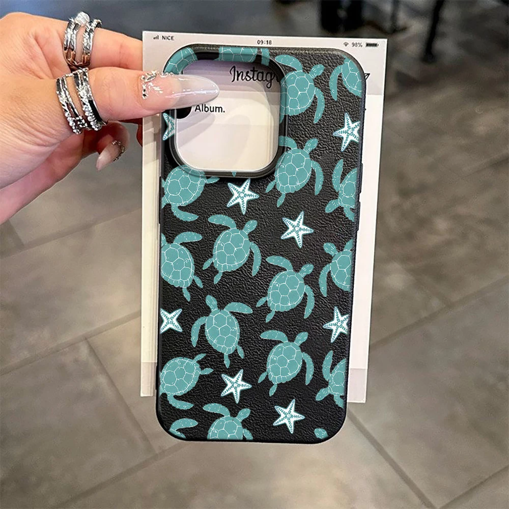 Ultra Slim Phone Case For Samsung A15 A35 A37 A27 A57 A54 A55 S25 Ultra A17 A26 A36 S26 Durable Anti Fall Turtle Starfish Case