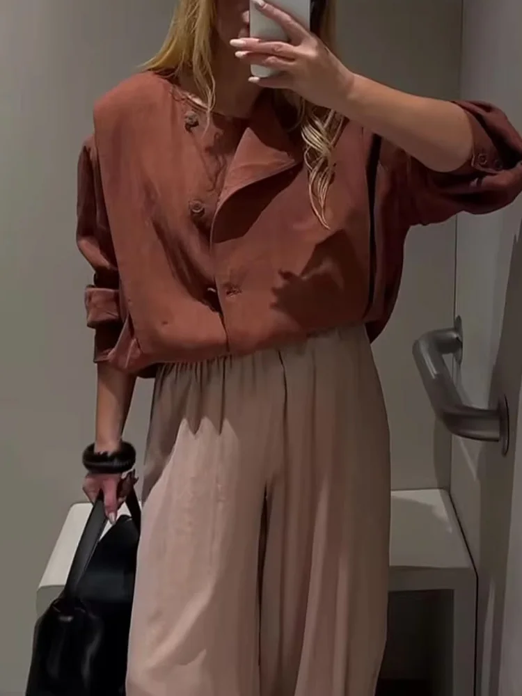 

HH Women's Autumn Streetwear Style Coats Solid O-Neck Single-Breasted Female New Fashion Casual Long Sleeves Jackets Trendy