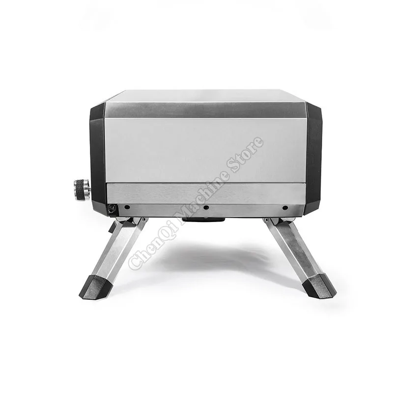 فرن بيتزا صغير خارجي يعمل بالغاز، فرن خبز تورتة البيض من الفولاذ المقاوم للصدأ مقاس 14 بوصة