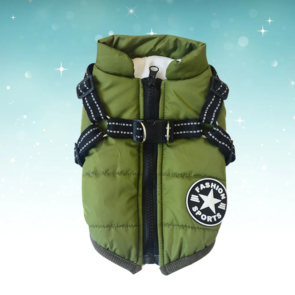 

Dog Cotton Vest Winter Warm Pet Clothes Comfortable Lightweight Design Easy to Wear Pet Waistcoat for Small Dogs Outdoor Use L