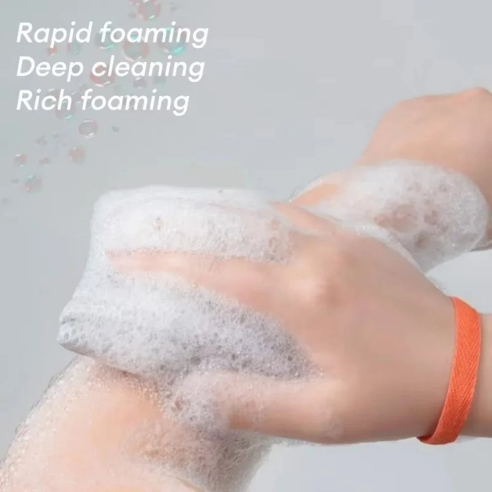 1~8PCS Foaming Soap Bag 3D Mesh Bath Bubble Maker Exfoliator Pouch with Hanging Loop Deep Cleaning Bathing Bubble Maker Tool
