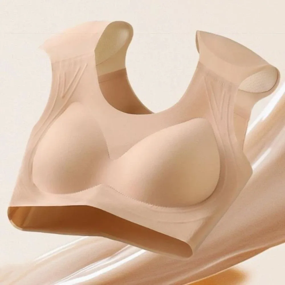 Flat Breast Binder Bustier Right-angle Shoulder Underwear Pad Chest Binding Sleeveless Wireless Push Up Bra Invisible Tank Top