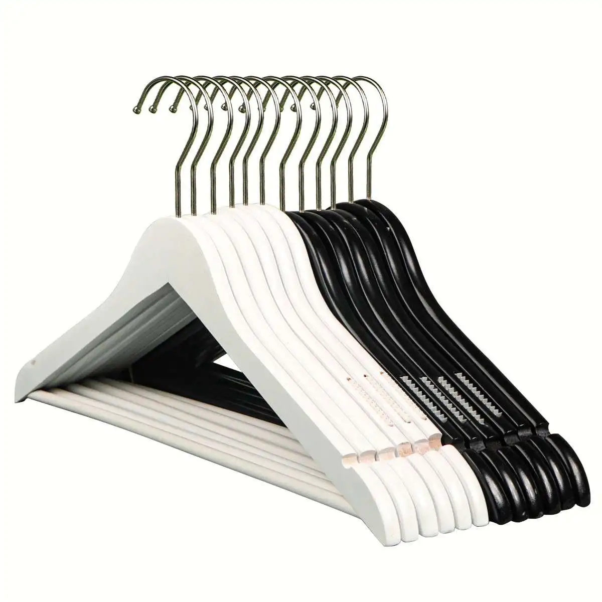 black-wooden-hangers-10-pieces-set-for-clothing-stores-home-use-anti-slip-seamless-white-wood-hangers-for-underwear-storage