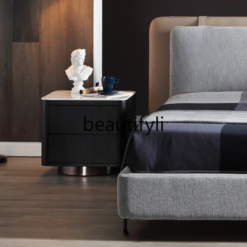 

Asmt14 New Side model room storage cabinet marble bedside table