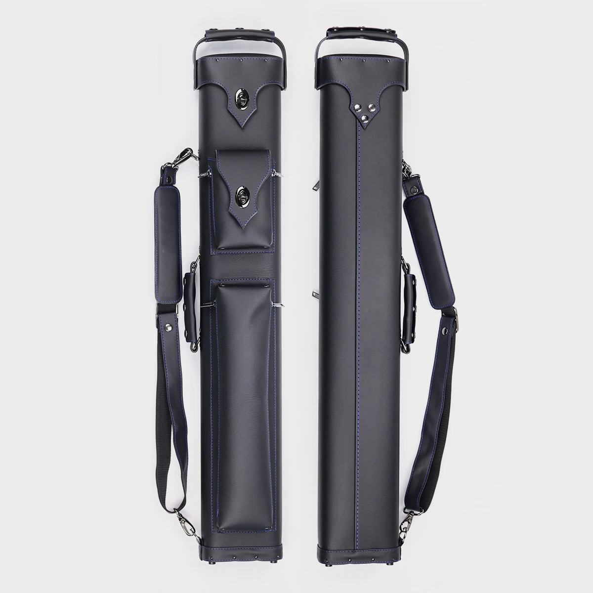 

Материал из искусственной кожи высшего качества, черный 2B4S 1/2, чехол для переноски бильярдных палок, 6-луночный чехол/сумка для бильярдного кия