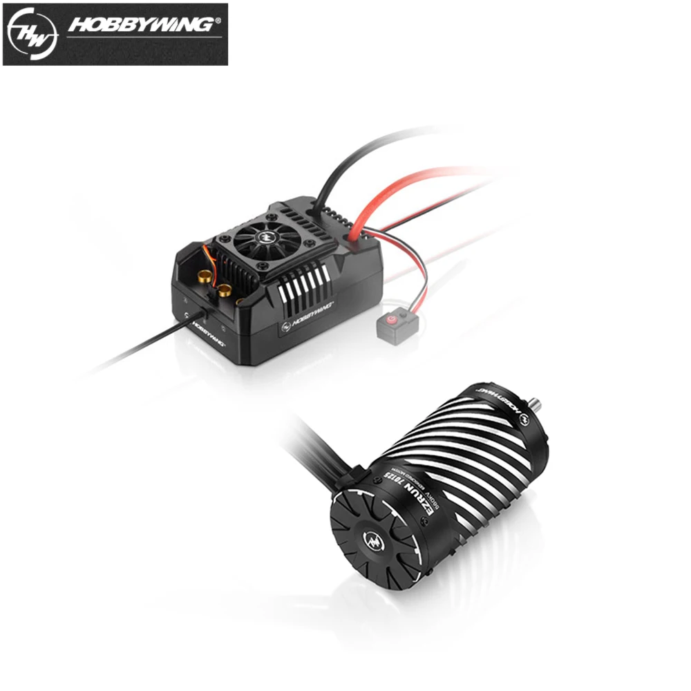 Hobbywing EZRUN MAX4 HV 300A 6-12S Sensible Brushless ESC/70125SD 560KV 4-pole motor combination for 1:5 RC off-road vehicles