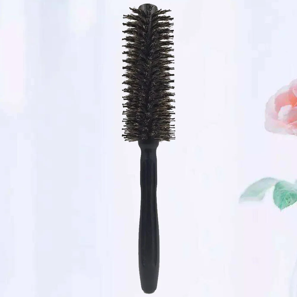

Портативная черная вьющаяся расческа, многофункциональный инструмент для укладки волос с щетиной для причесок своими руками и массажа кожи головы, расческа для укладки волос S