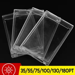 35PT-180PT Magnetic TCG Card Frames Display Holders Acrylic Clear Card Sleeves Frame Photo Display Stand Game Card Holder