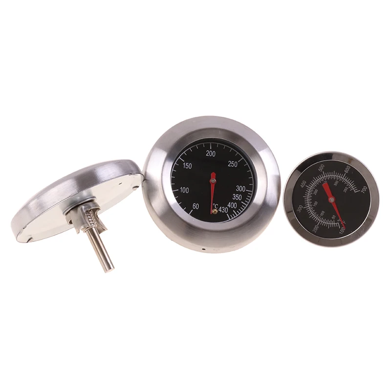 0℃-120℃ Dial Pointer Thermometer For Kitchen Oven Large Long Stem Stainless Steel BBQ Grill Fry Chef Smoker Thermometer