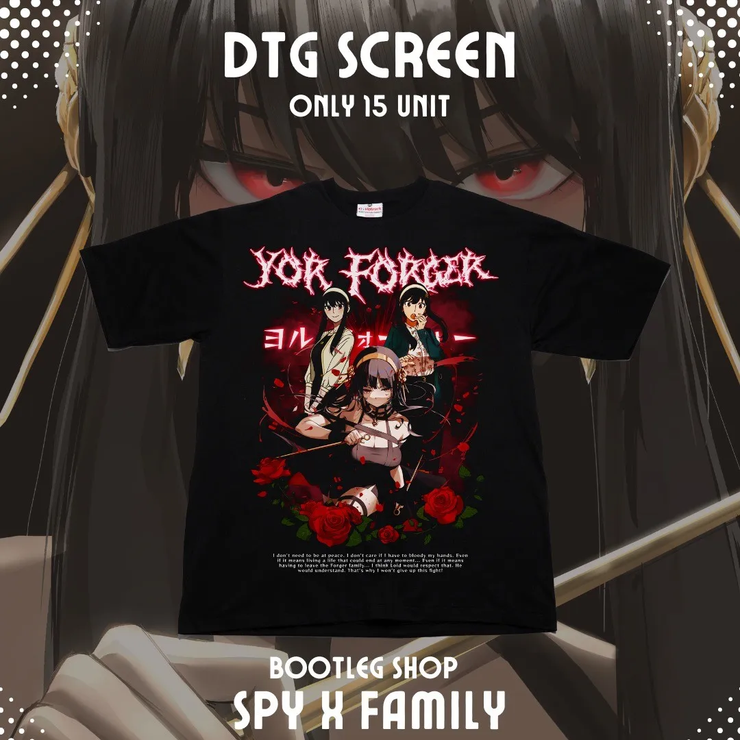 Spy X Family T-Shirt Loid Anya Bon Forger Unisex Manga Anime Gift Shirt All Size-image