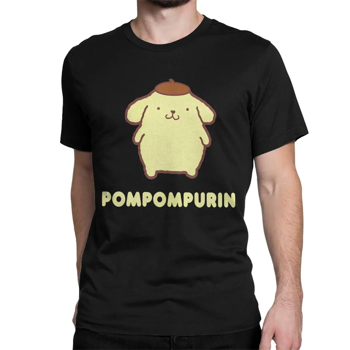 Pompompurin Cartoon Men Women T Shirts Leisure Tee Shirt Short Sleeve Crewneck T-Shirts 100% Cotton New Arrival Clothing