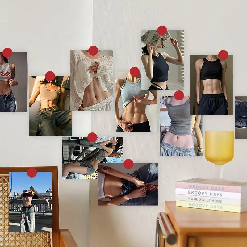 Summer sexy abdominal muscle poster sticker, with excellent appearance and self-discipline, and persistent wall decoration view 4