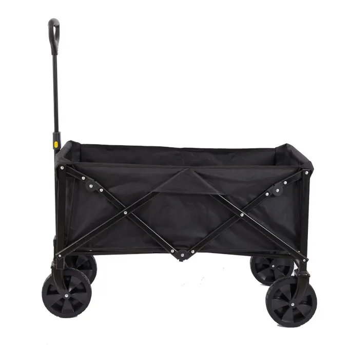 Wagon de plage convertible portable, poignée flexible, 4 roues, design moderne, extérieur