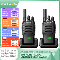 Retevis H777H Walkie Talkie Hidden Display Two-way Radio 1/2 PCS Walkie-talkie PMR/FRS Communication Radio Portable for Camping
