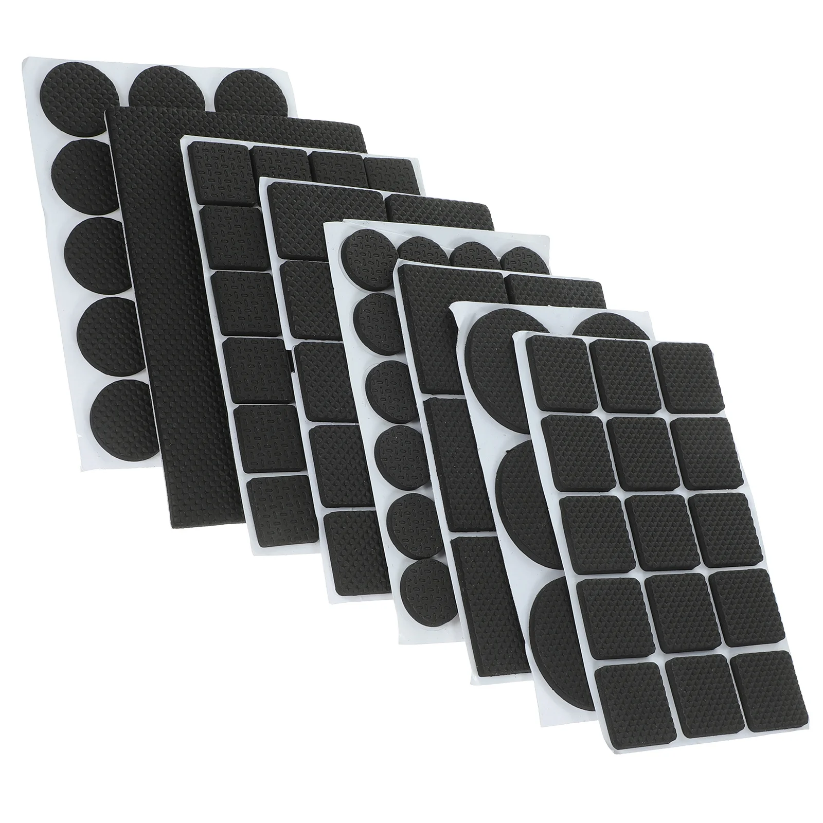 

8 Sheets Multi Size Furniture Pads Self Adhesive Non Skid Chair Leg Protectors for Hardwood Furniture Pads