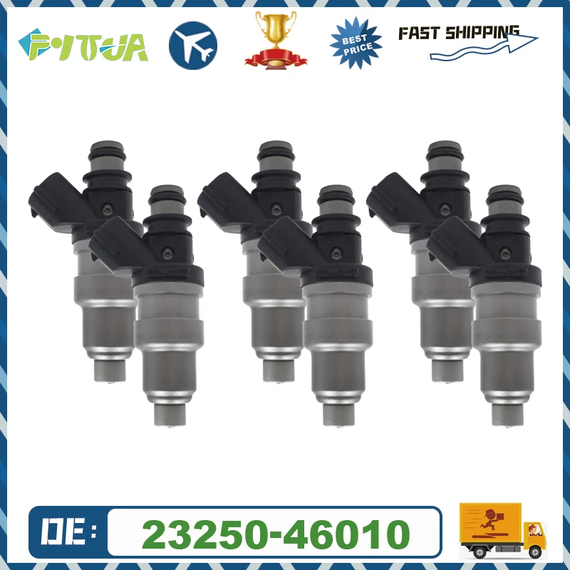 

4/6 шт. топливная форсунка 23250-46010 для Toyota Mark2 Chaser Crown Majesta Cresta 2,5 1JZGE 23209-46010, форсунка инжекторного двигателя