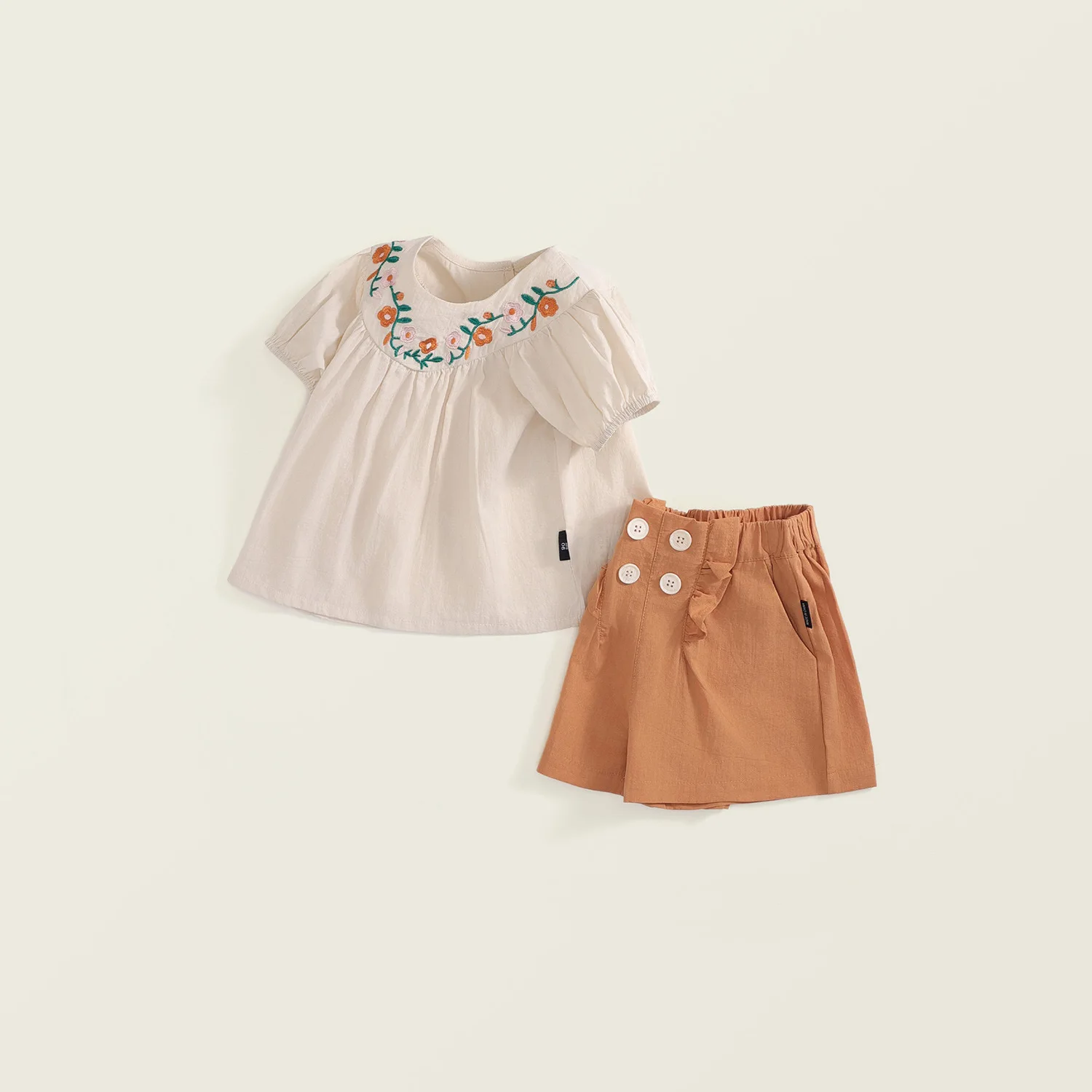 new delivery summer girl clothes 2pc/set top shirt+ short pant children baby kids students fashion 90-140 2-7year lovely