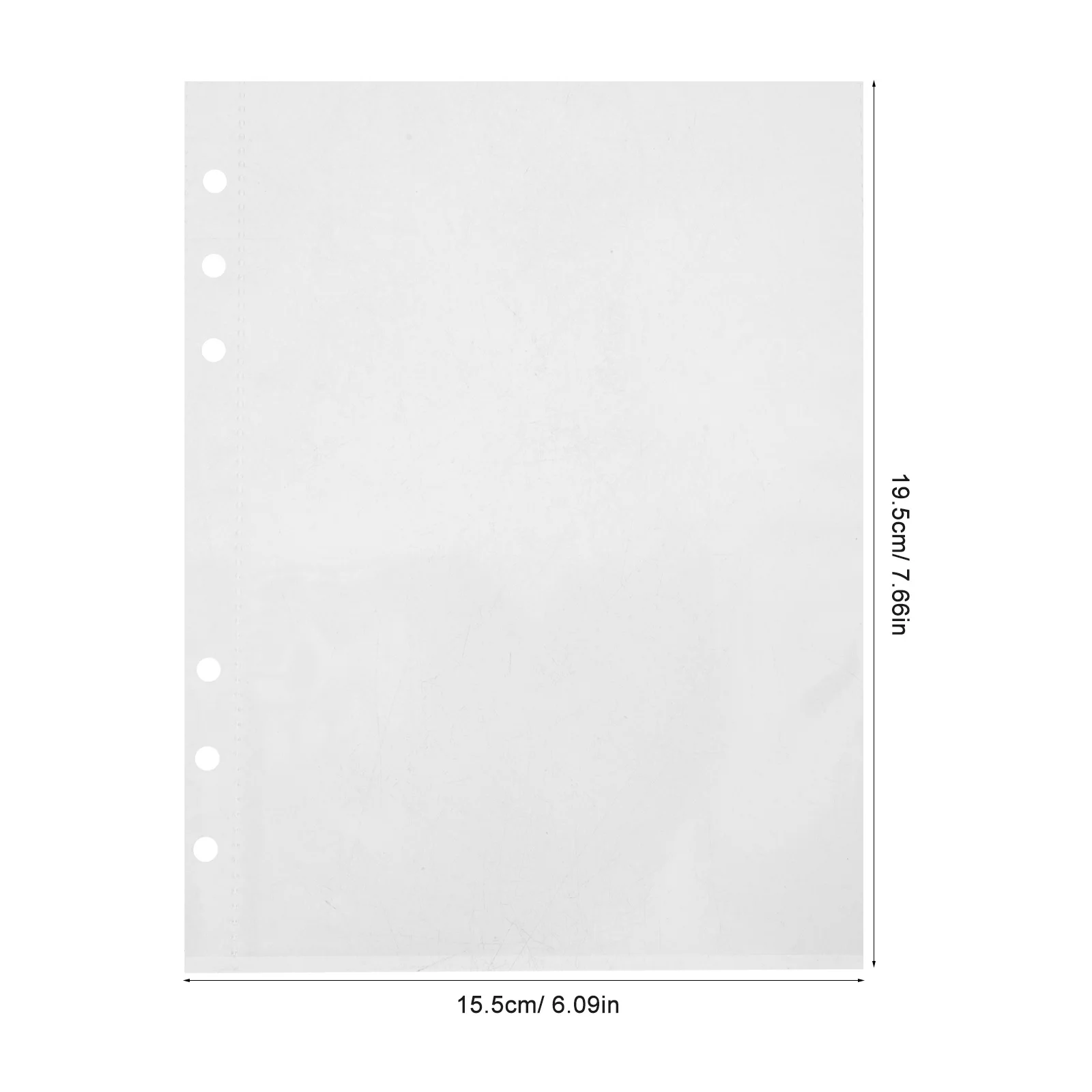 Afbeelding 4: 50 Stuks Transparante A5 Bindmiddel Zakmouwen Doorzichtige Plastic Vel Protectors 6 Gat Fotoalbum Inserts Losbladige Notebook Vullingen