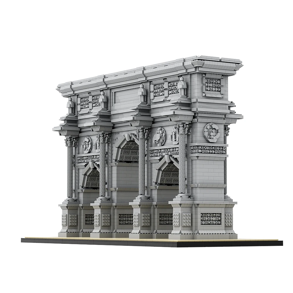 

Gobricks MOC Arc de Triomphe World Famous Architecture Paris Triumphal Arch 3D Model DIY Building Blocks Toy For Kid Adult Gift