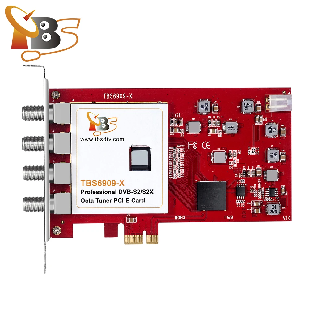 

Тюнер TBS 6909X V2 DVB-S2/S2X 8, карта PCIe, цифровой спутниковый ресивер, карта потоковой передачи, карта фта, Стандартная карта