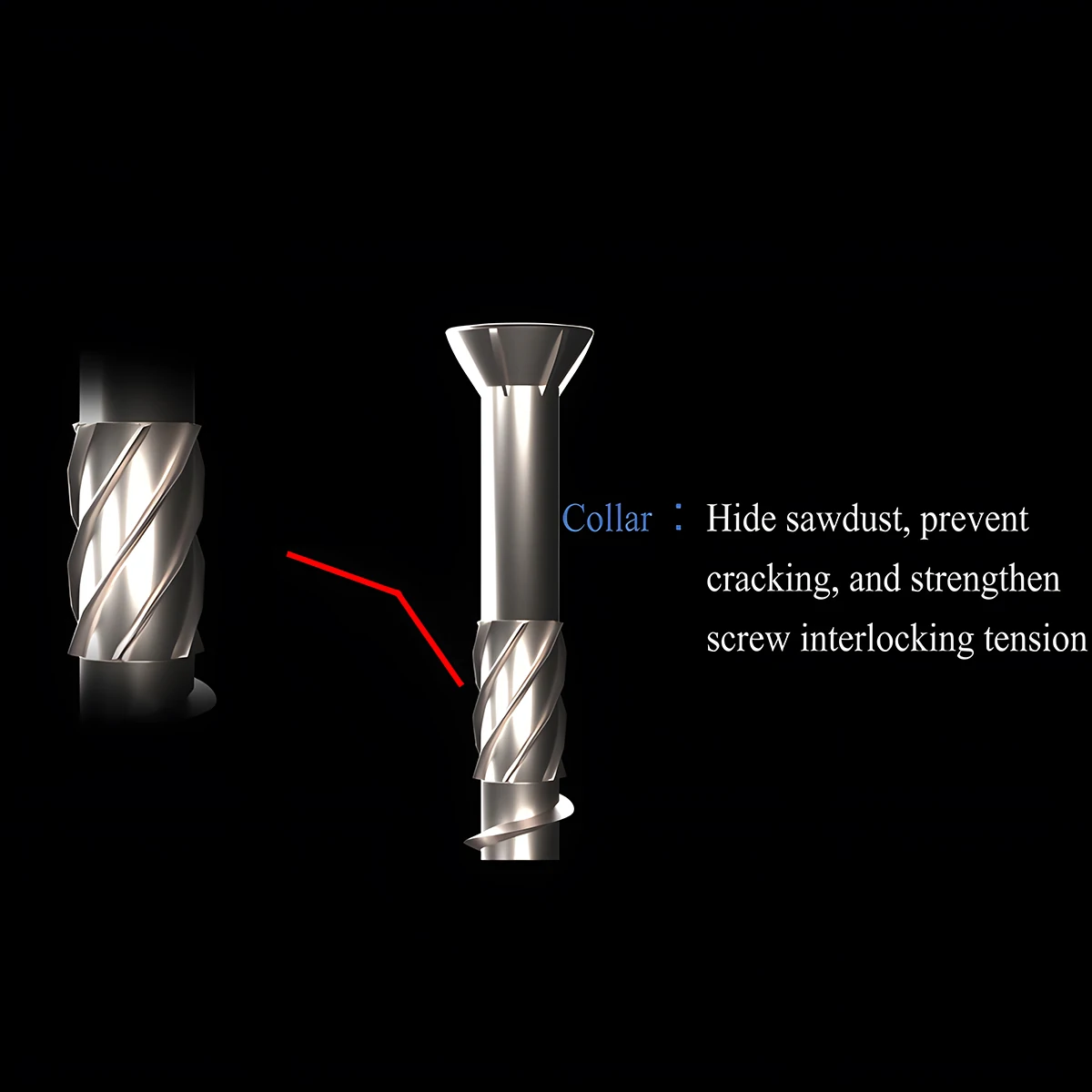 5*40/50/60/70/80mm Torx Slot Knurled Type Screw 410 Stainless Steel Wood Deck Screws Self Tapping Screw for Driving Skru Tapping - Image 4