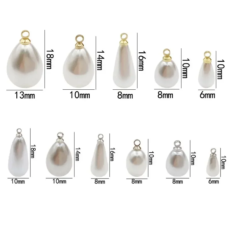 20Pcs Imitation Pearls Pendants Sheep Eye Pearls Beads for DIY Necklace Earrings Bracelet Jewelry Making Accessories