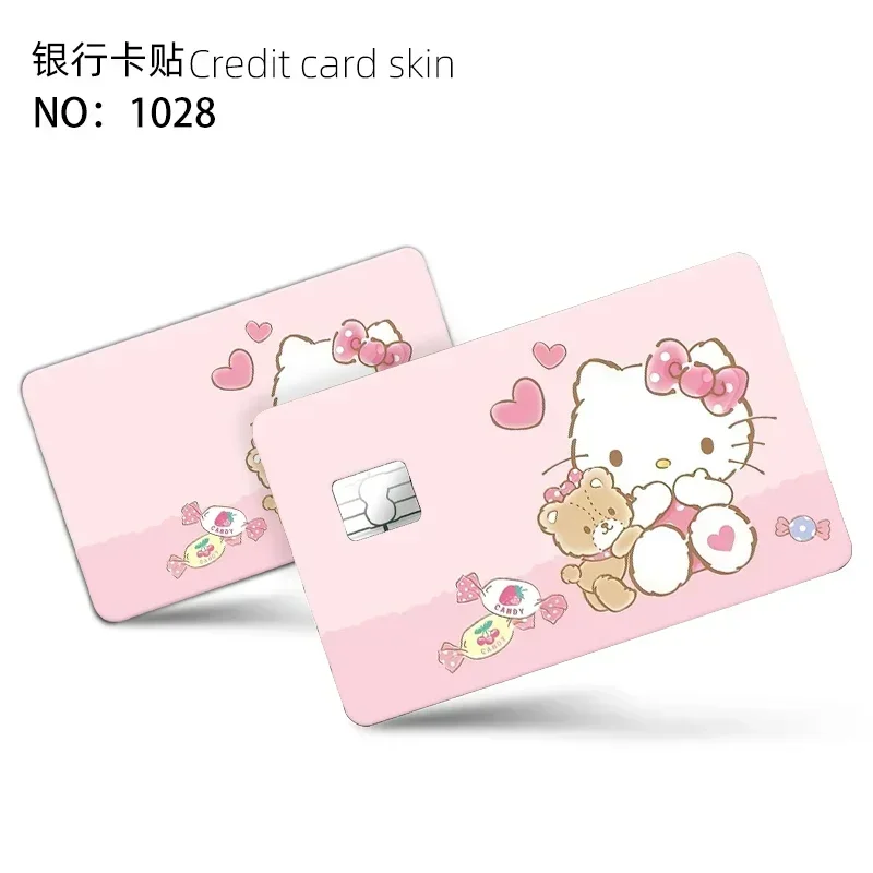 Various Sanrio Anime Bank Credit Cards Bus Pass Stickers Cool Decoration Waterproof and Scratch Resistant Stickers Toys Gifts