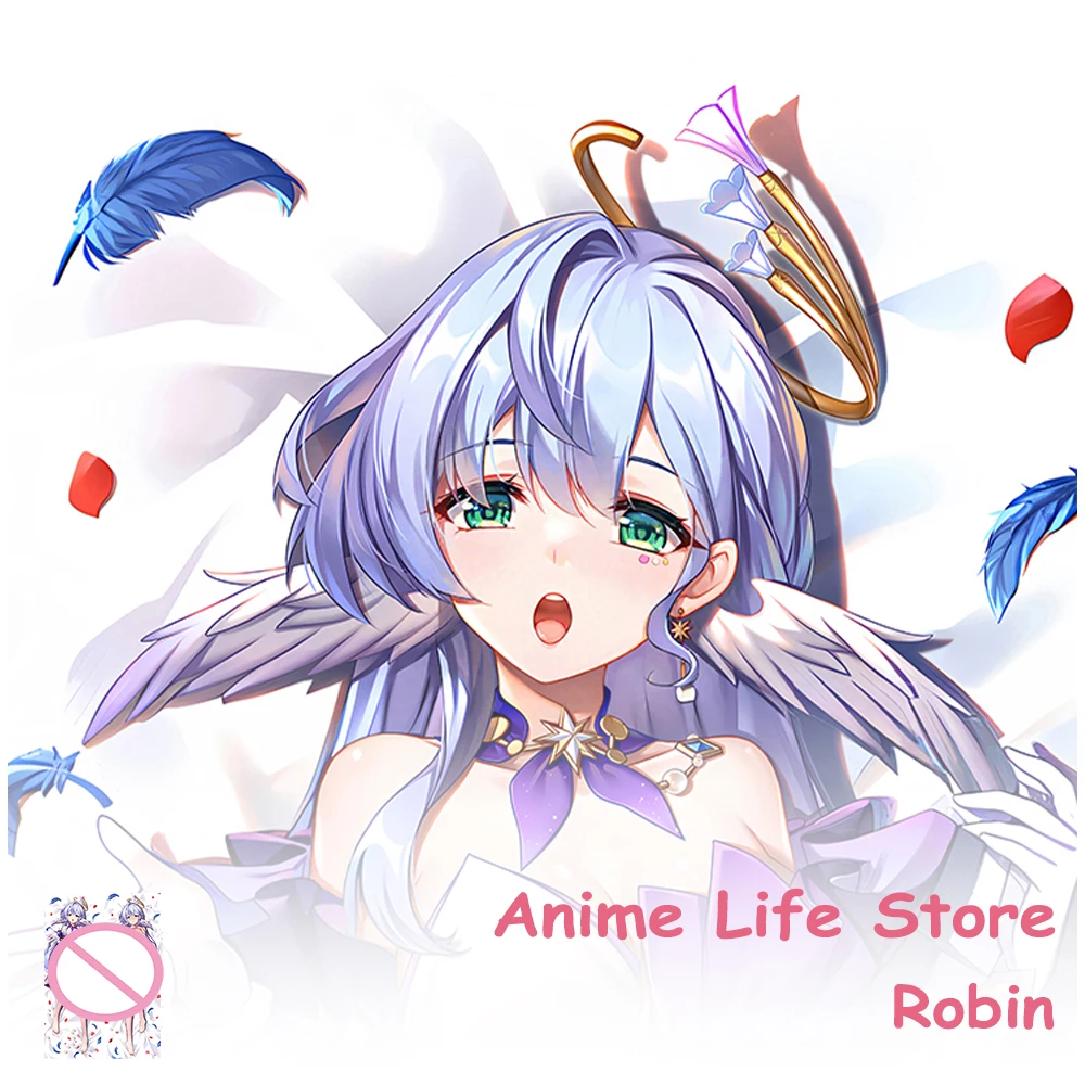 Dakimakura Anime Honkai Star Rail Robin Long Pillowcase Hugging Body Cosplay Props Otaku Bedding Cushion Covers Decor Room