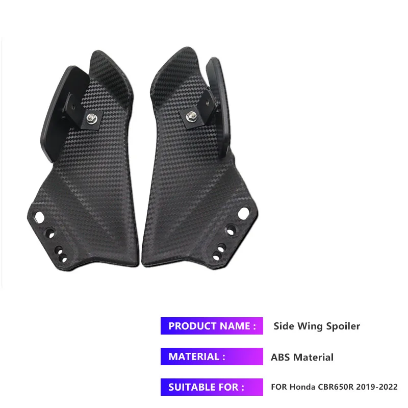 Für Honda CBR650R CB1000RR CBR600RR CBR250R CBR500 Motorrad Seitenflügel-Kit Spoiler Verkleidung mit Spiegeln Universal für Stre