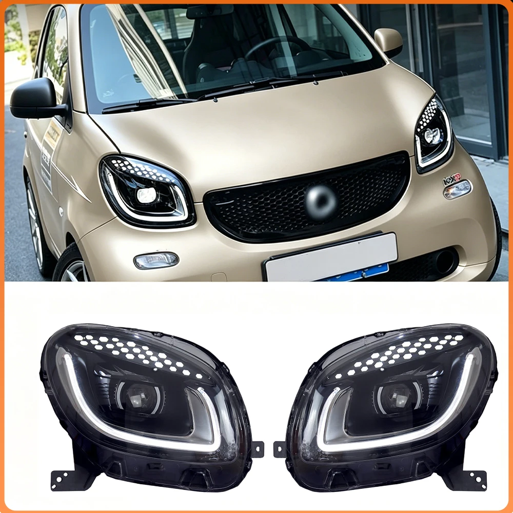 

High Configuration LED Headlight Assembly Upgrade Accessories For Smart ForTwo ForFour 2015-2019 W451 W453 W452 Car Front Lamps