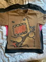 Camisetas divertidas de tendencia de verano de gran tamaño Kawaii, camisetas holgadas informales de algodón Y2k con estampado versátil para parejas, nueva camiseta Retro Simple